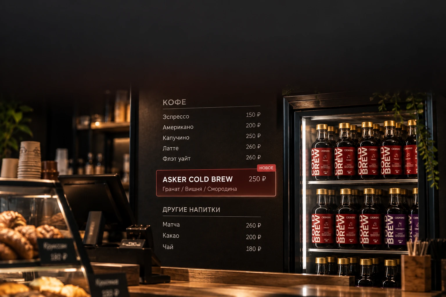 ASKER Cold Brew в меню кофейни